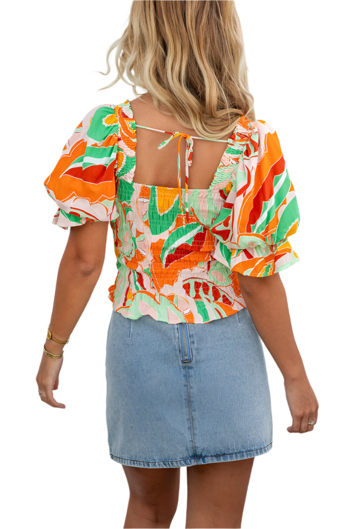 Smocked Off-Shoulder Top