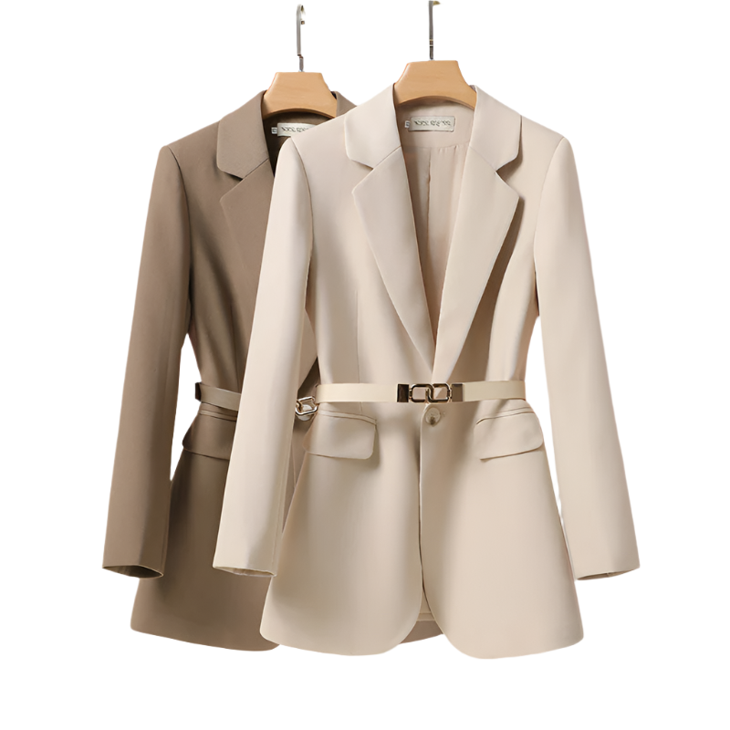Cinched Waist Tailored Blazer