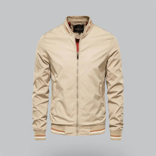 Relaxed Fit Zip Bomber Jacket