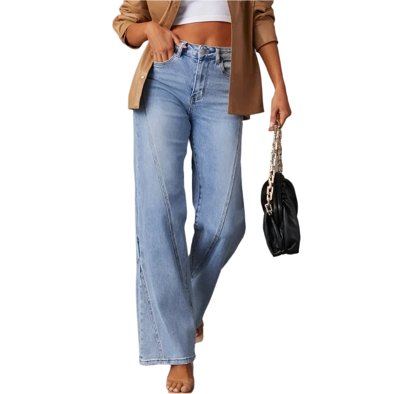 High-Rise Wide-Legged Jeans