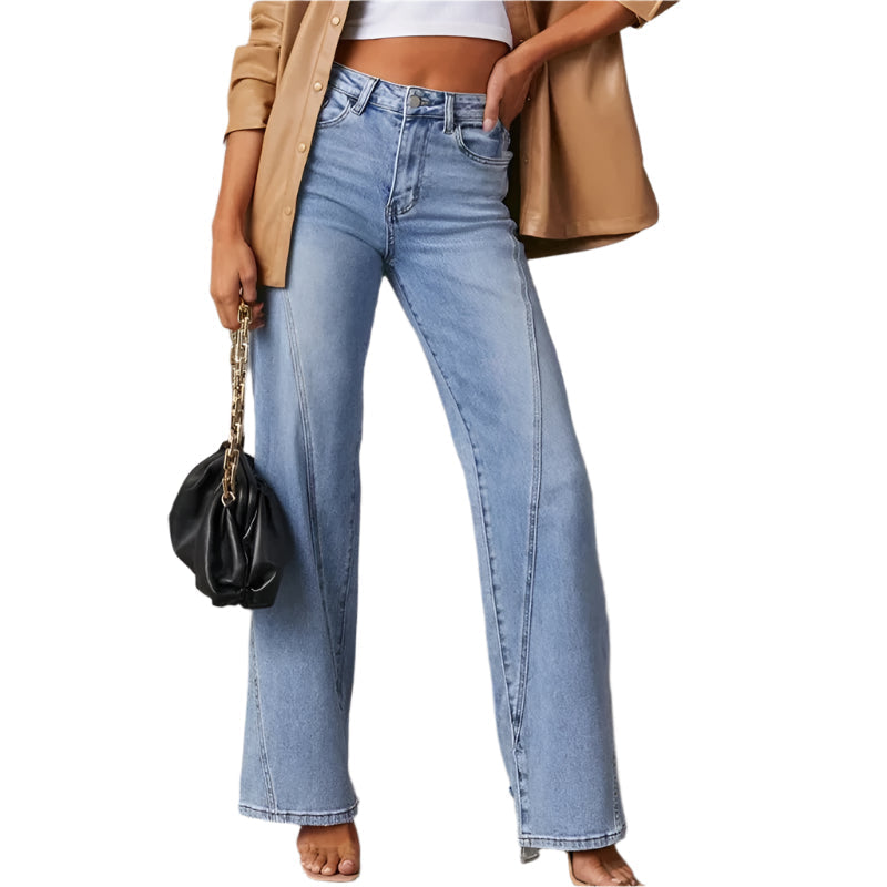 High-Rise Wide-Legged Jeans