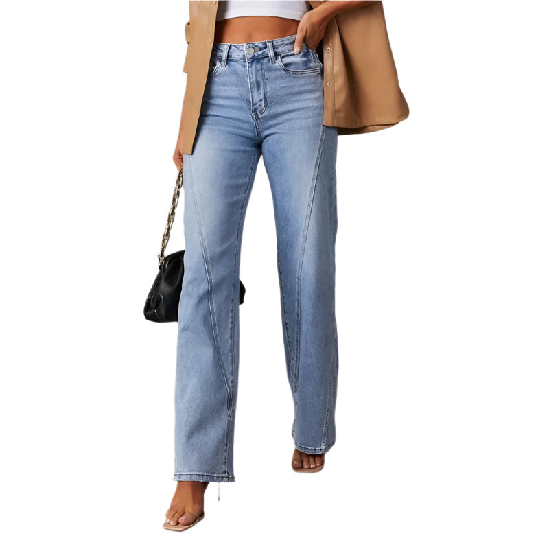 High-Rise Wide-Legged Jeans
