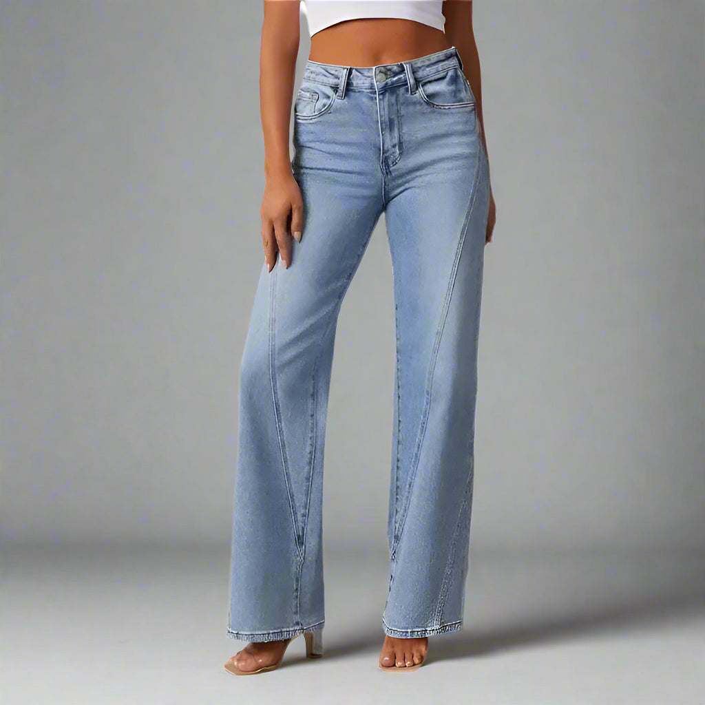 High-Rise Wide-Legged Jeans