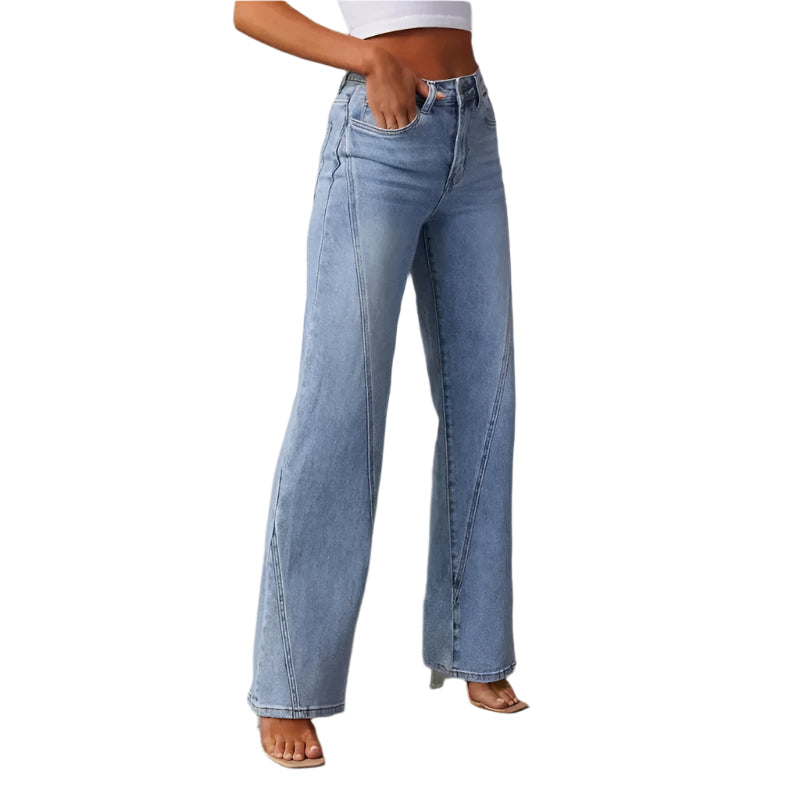 High-Rise Wide-Legged Jeans