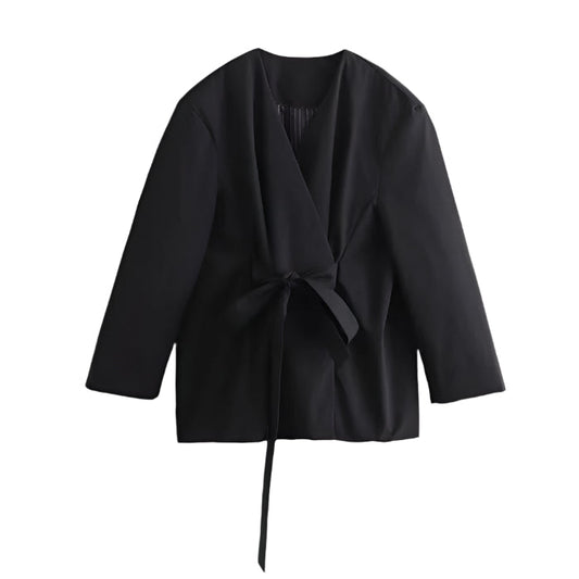 Wrap-Style Blazer