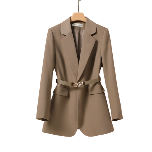 Cinched Waist Tailored Blazer