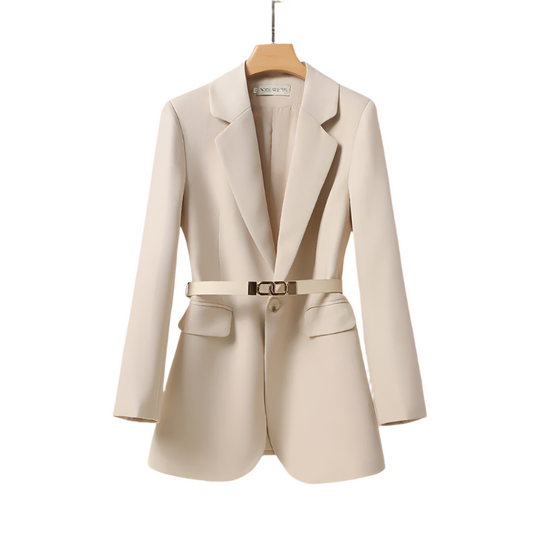 Cinched Waist Tailored Blazer